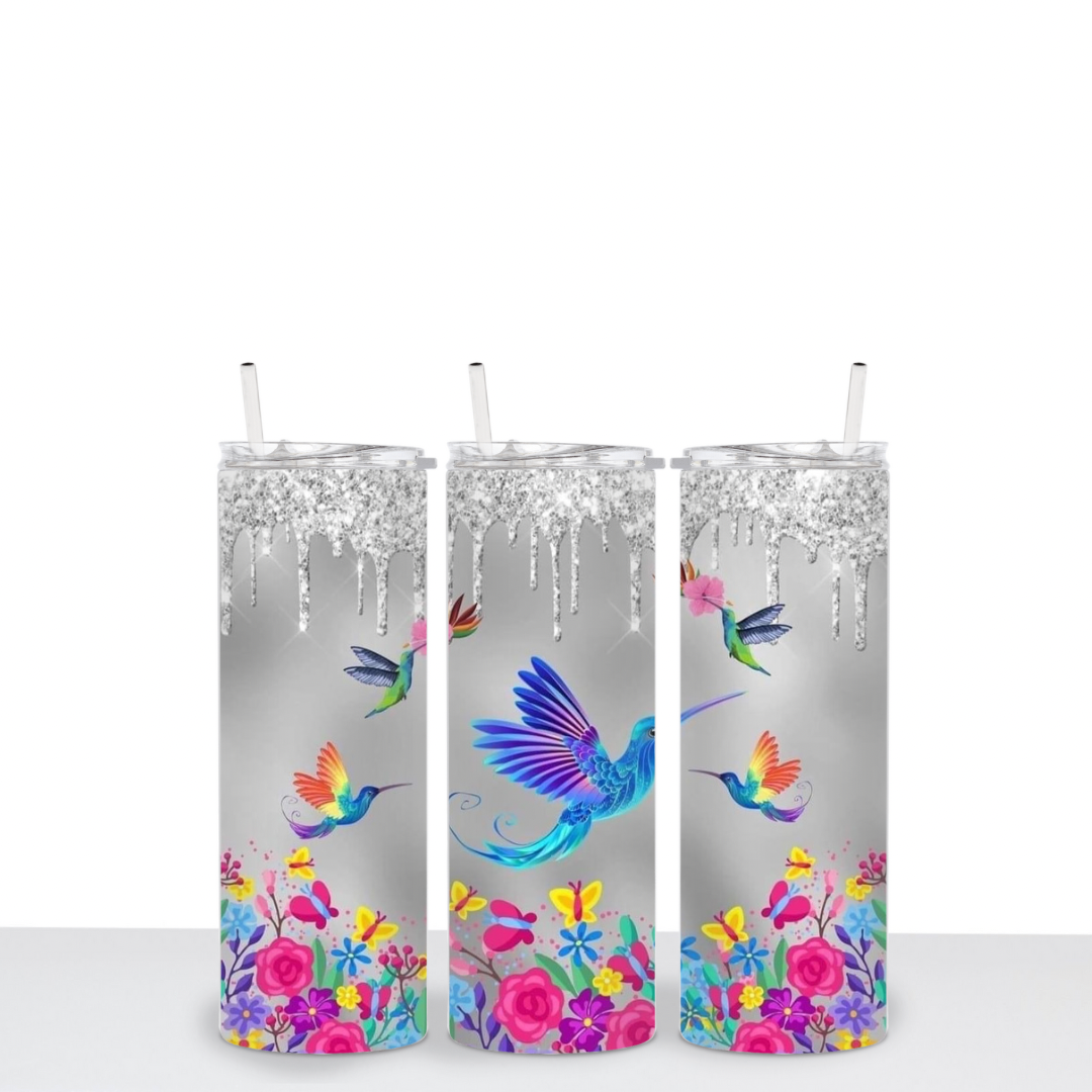 Hummingbird Mandala – Engraved Stainless Steel Tumbler, Cute